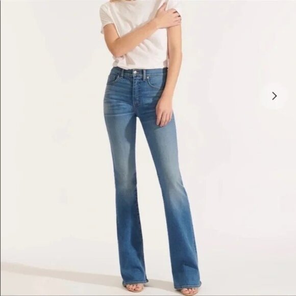 NWOT Veronica Beard Beverly Skinny Flare High Rise Jeans 24